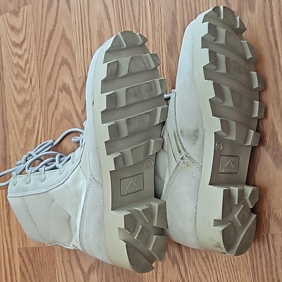 Suede & Canvas Jungle Style Boots - Picture 5 of 8